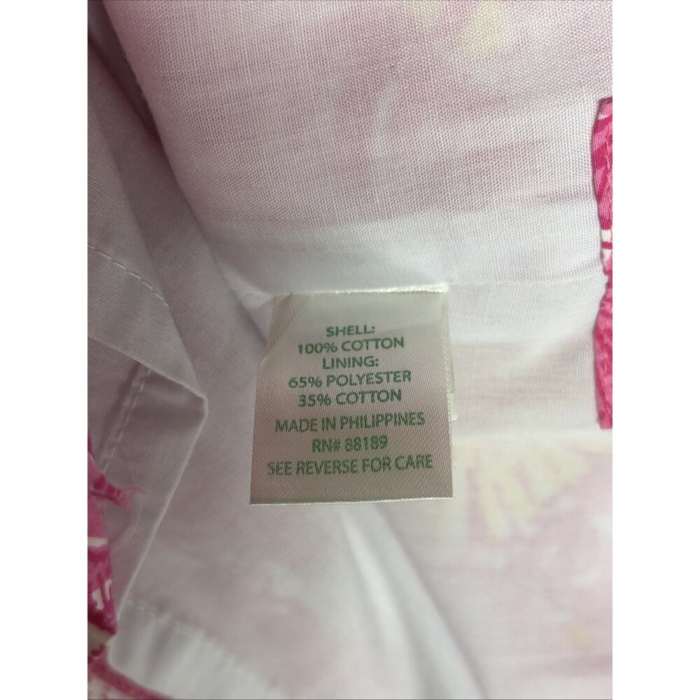 Lilly Pullitzer CHUM BUCKET Shift Dress Shell Crab Girls 12 Pink White Yellow - Picture 6 of 7